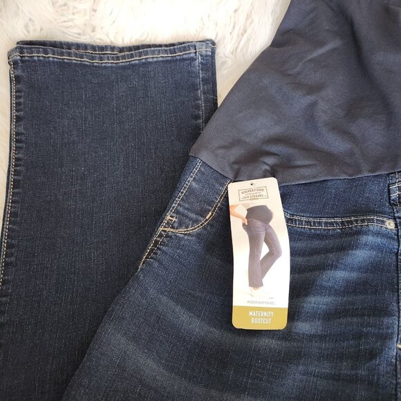 Signature Levi Strauss Gold‎ Label Maternity Bootcut Jeans Medium 31" Inseam NWT - Picture 2 of 14
